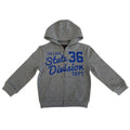 ZIP THROUGH VARSITY HOODIE