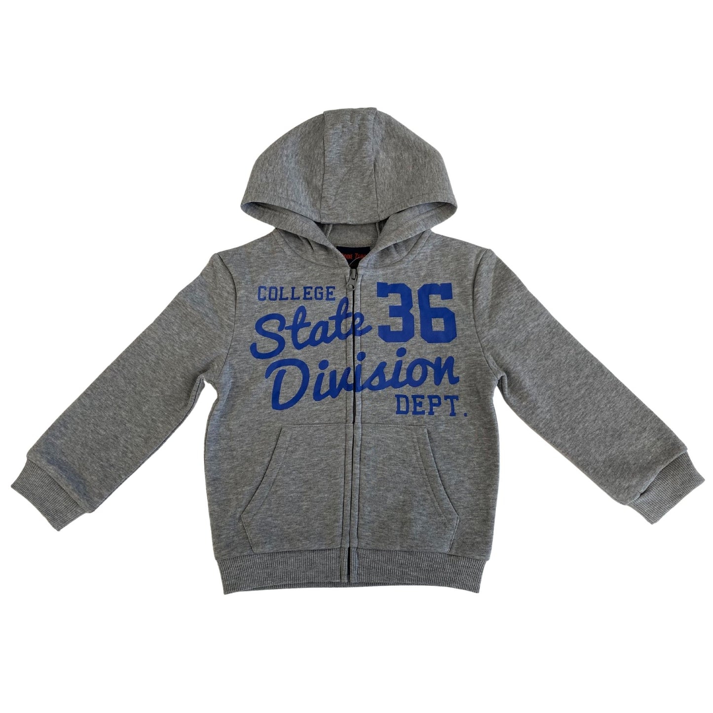 ZIP THROUGH VARSITY HOODIE