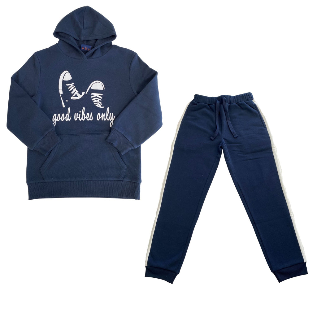 PRINTED HOODIE + PANTS SET