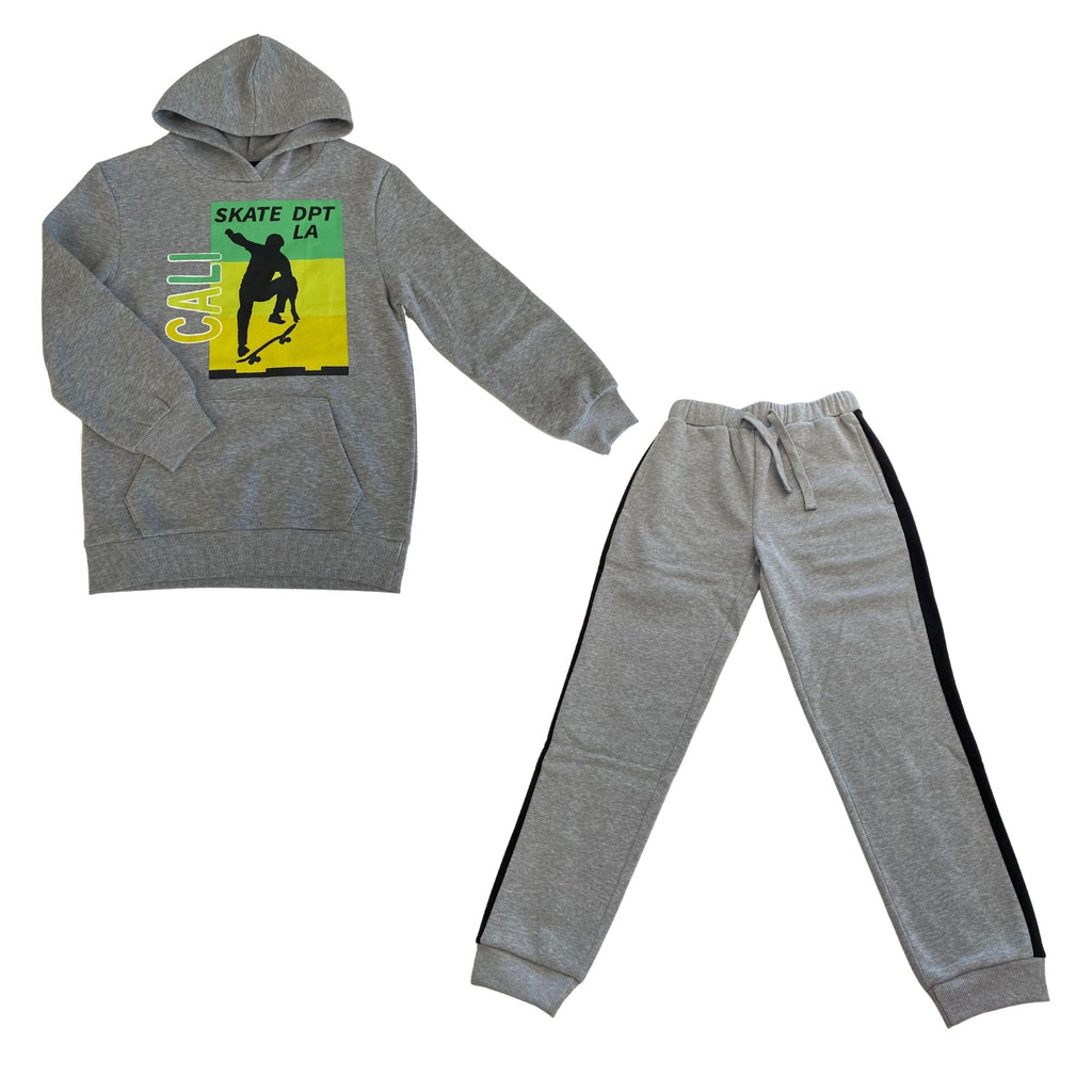 PRINTED HOODIE + PANTS SET