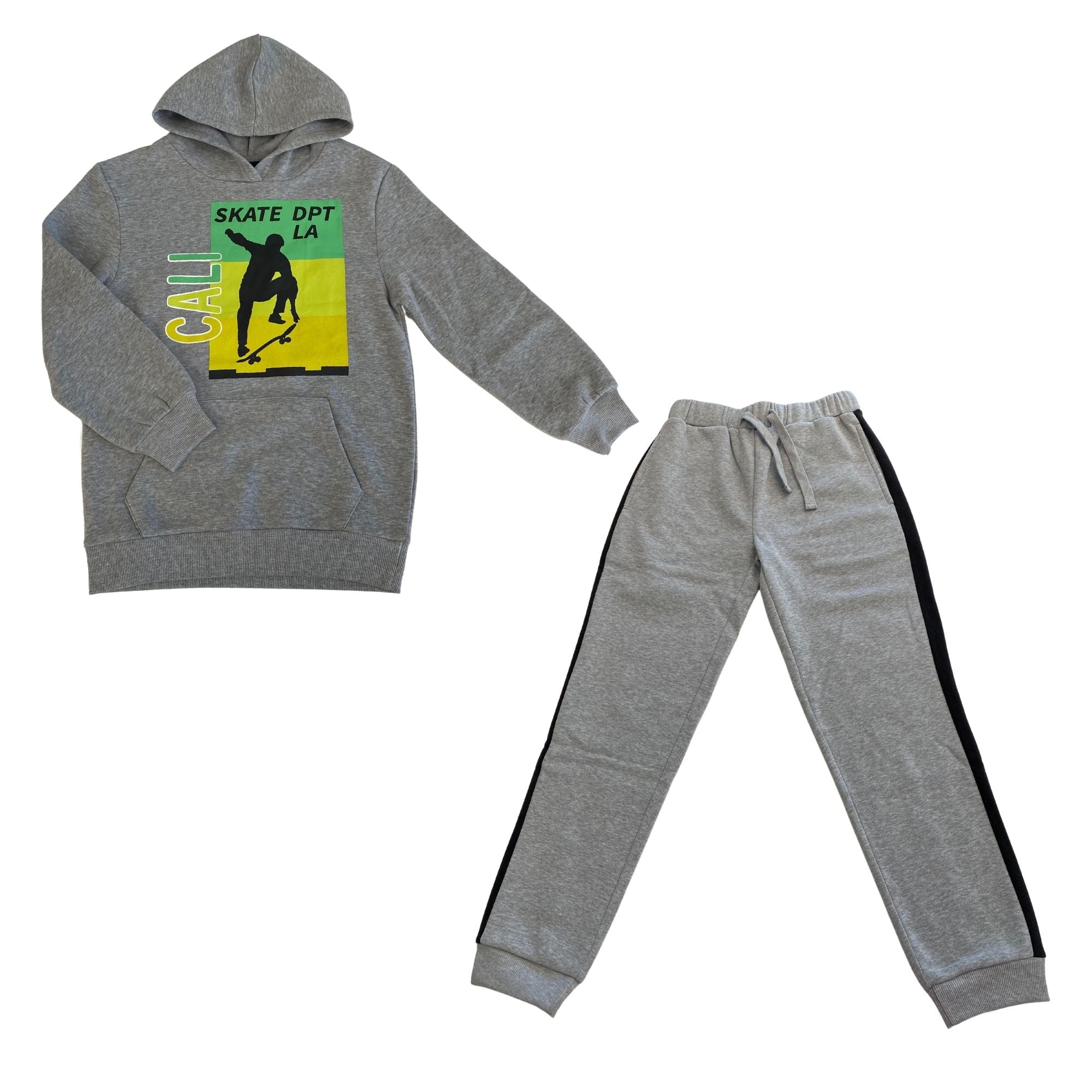 PRINTED HOODIE + PANTS SET