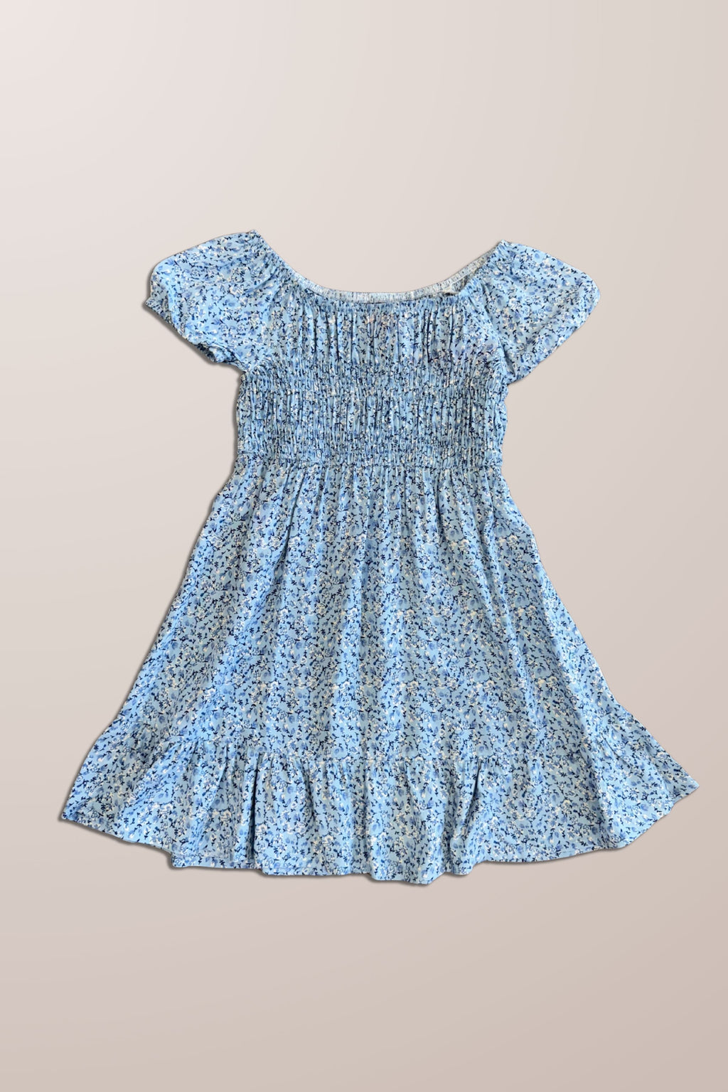 TG SHIRRED BABYDOLL DRESS