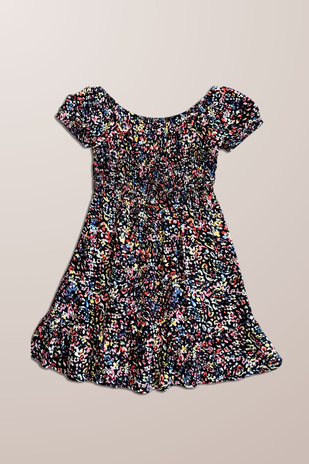 TG SHIRRED BABYDOLL DRESS