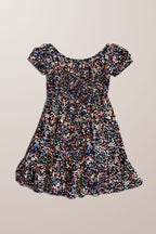 TG SHIRRED BABYDOLL DRESS