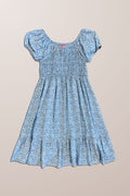 GIRLS SHIRRED BABYDOLL DRESS