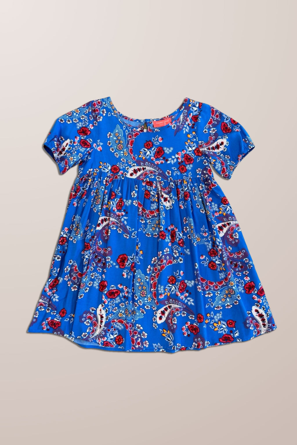 GIRLS SHORT SLEEVE BABYDOLL DRESS