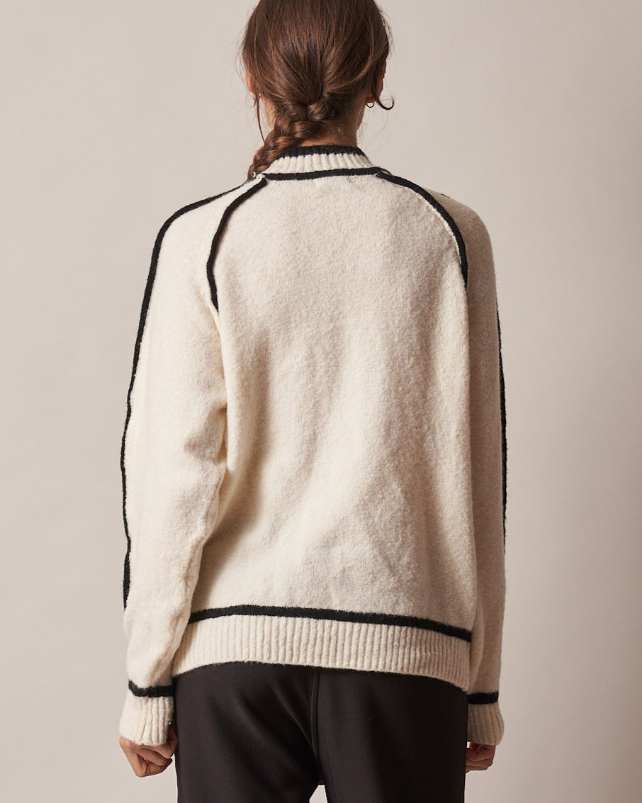 STRIPE TRIM JUMPER