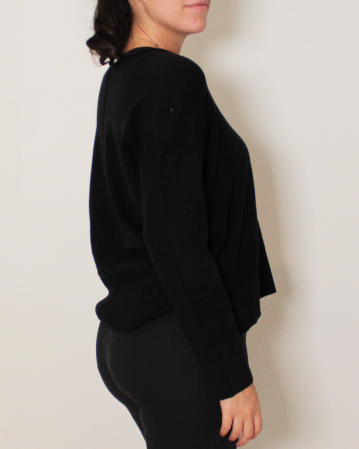 ROLLED CREWNECK JUMPER