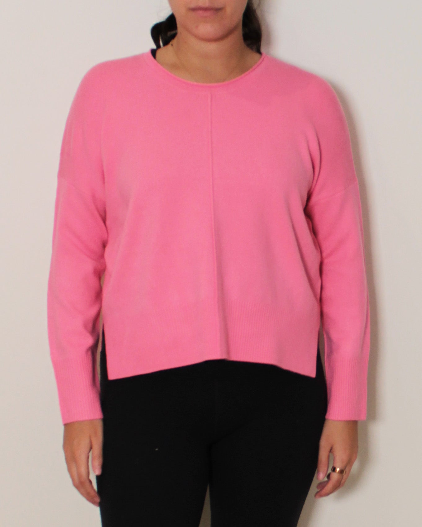 ROLLED CREWNECK JUMPER