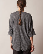 HALF-ZIP BATWING TOP