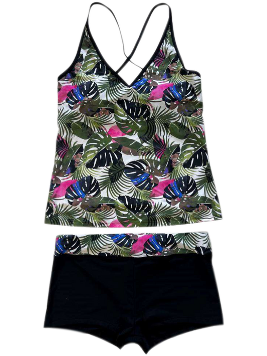 TANKINI SET W/ BOYLEG BRIEF