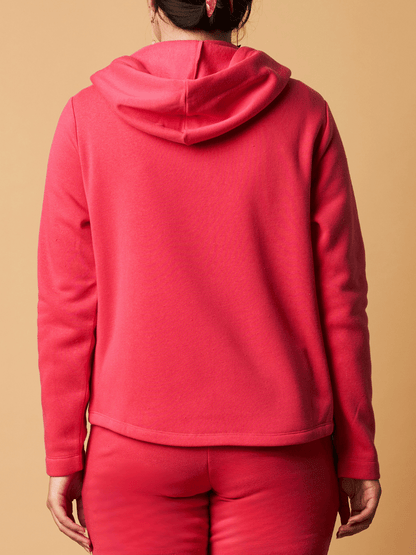 HOODIE JACKET W/ BUTTON DETAIL POCKETS
