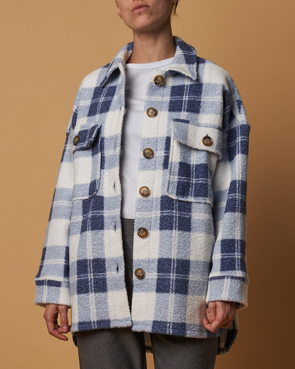 LONGLINE CHECK JACKET
