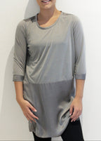 TUNIC SATIN TRIM TOP