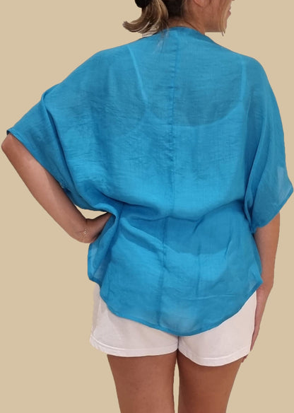 CROSS DRAPE TOP