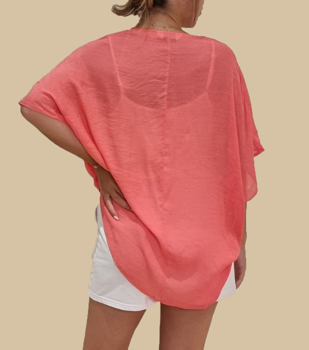 CROSS DRAPE TOP