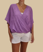 CROSS DRAPE TOP