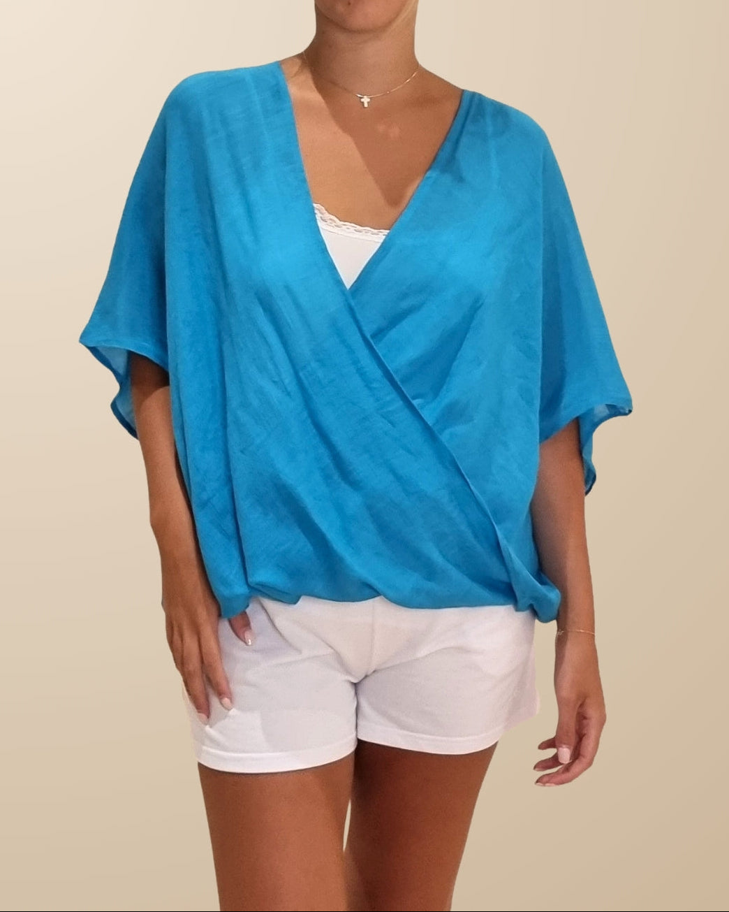 CROSS DRAPE TOP