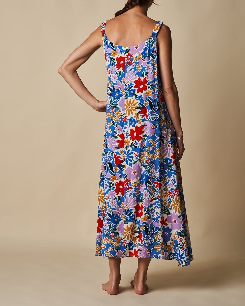 LONG DRESS W/ SCRUNCH STRAP