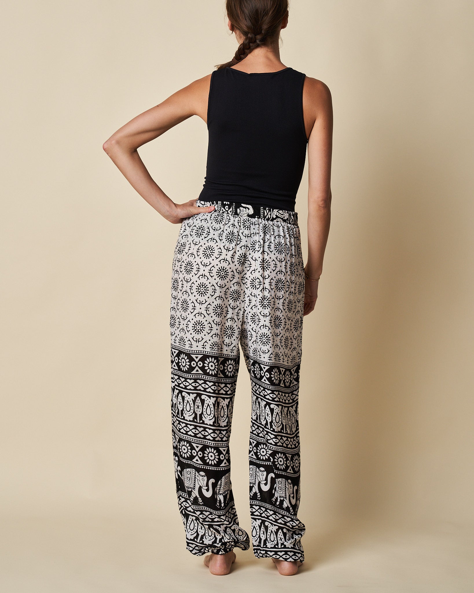 Elastic Waist Cuff Pant