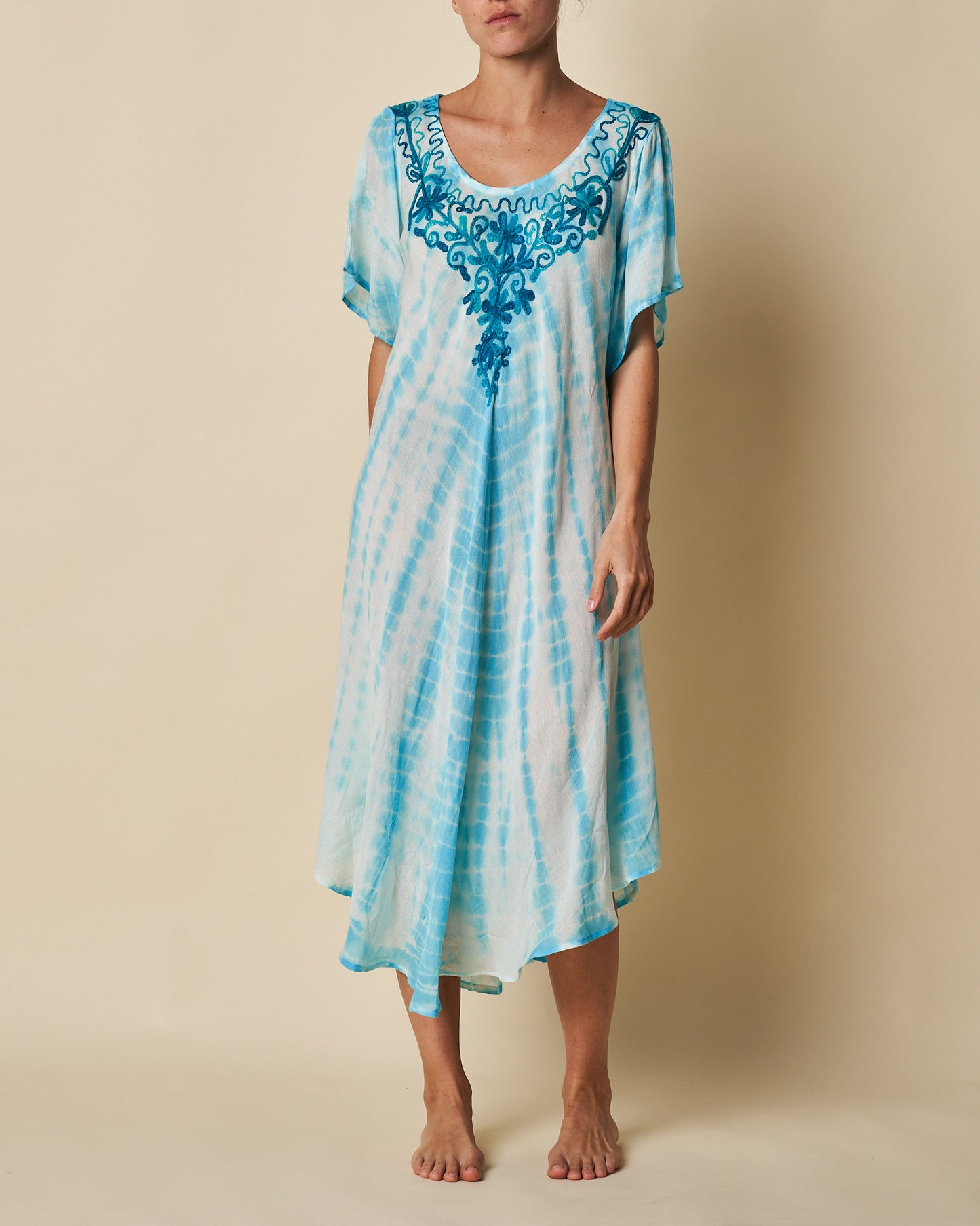 SHORT SLEEVE UMBRELLA DRESS