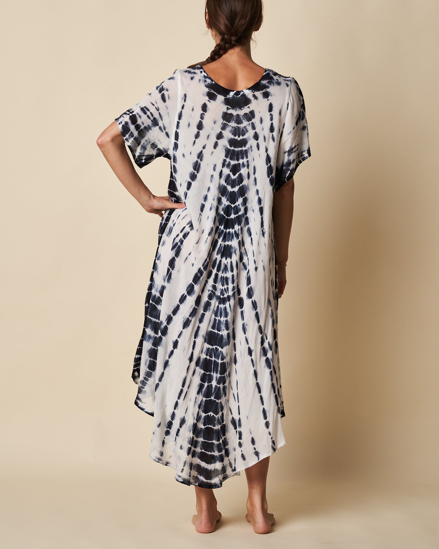 SHORT SLEEVE UMBRELLA DRESS
