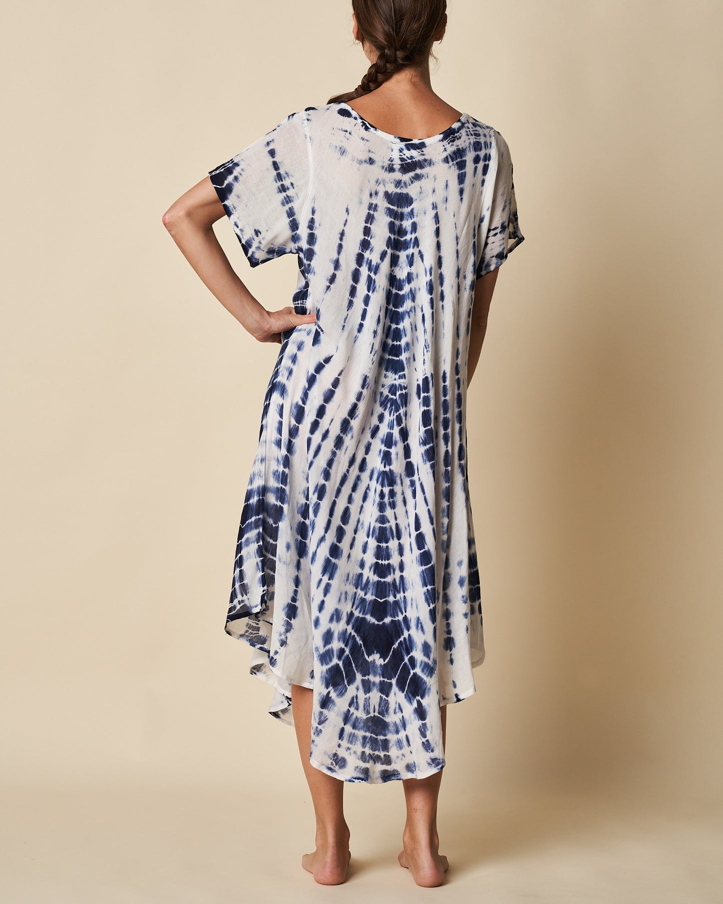SHORT SLEEVE UMBRELLA DRESS