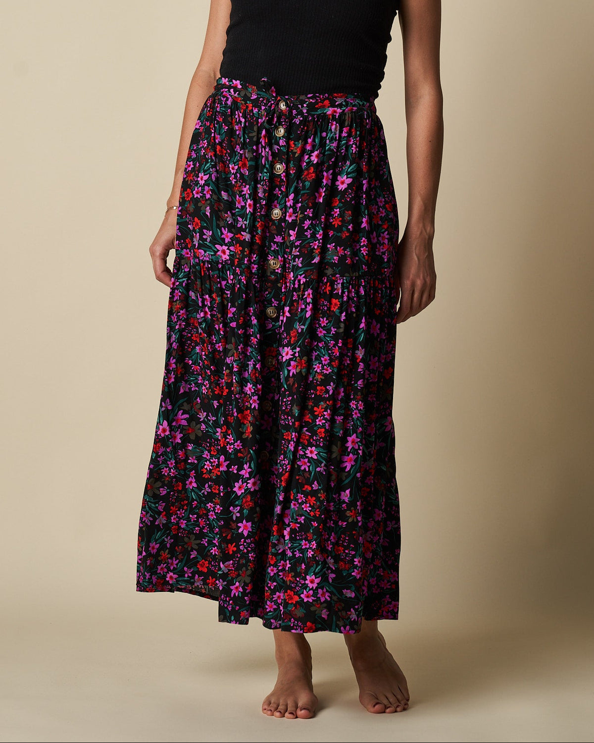 TIERED LONG SKIRT