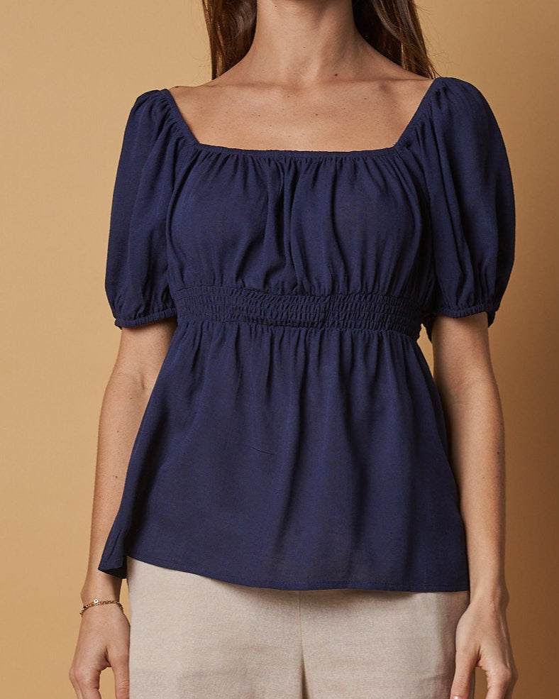 PUFFED SLEEVE TOP