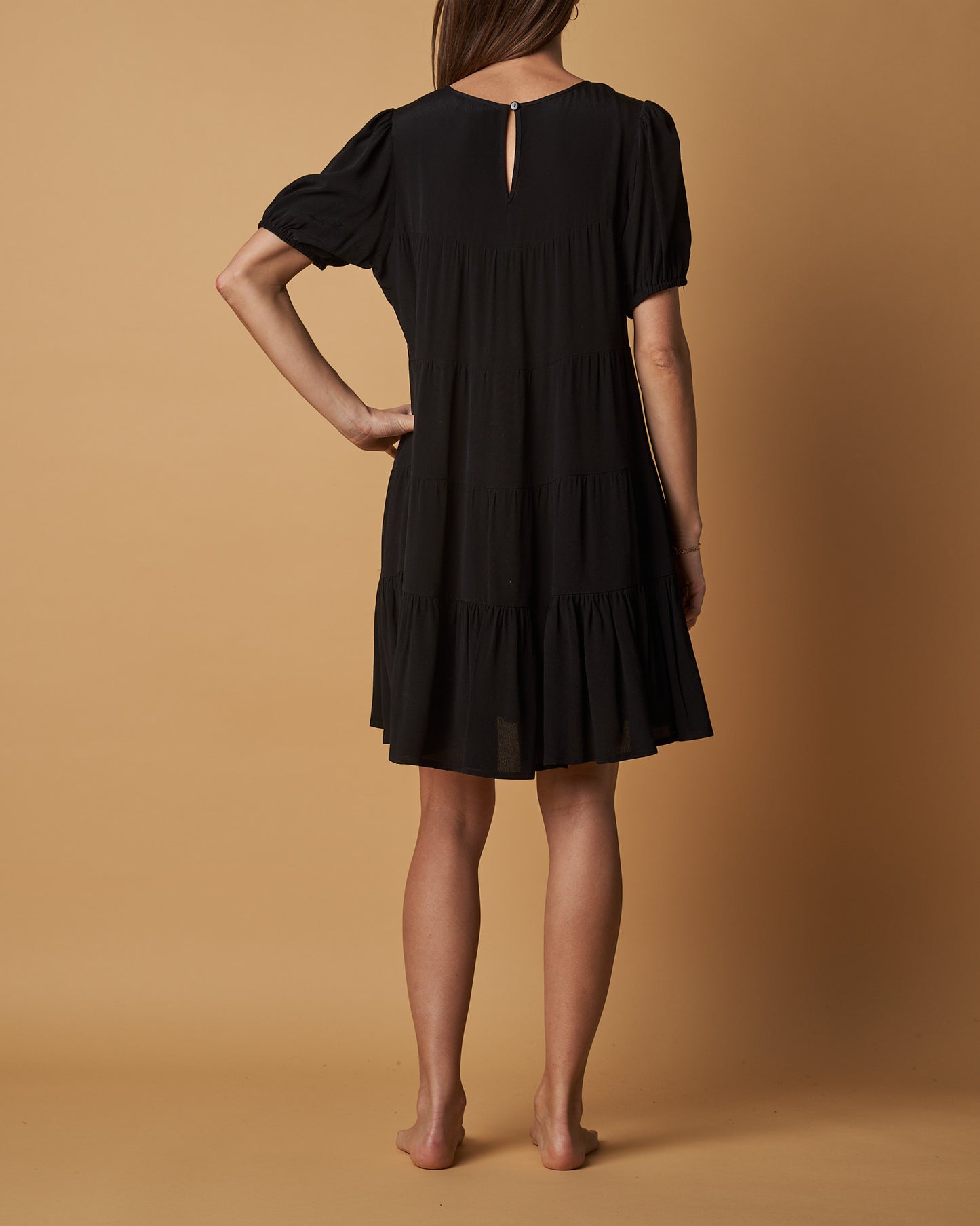 TIERED MIDI DRESS