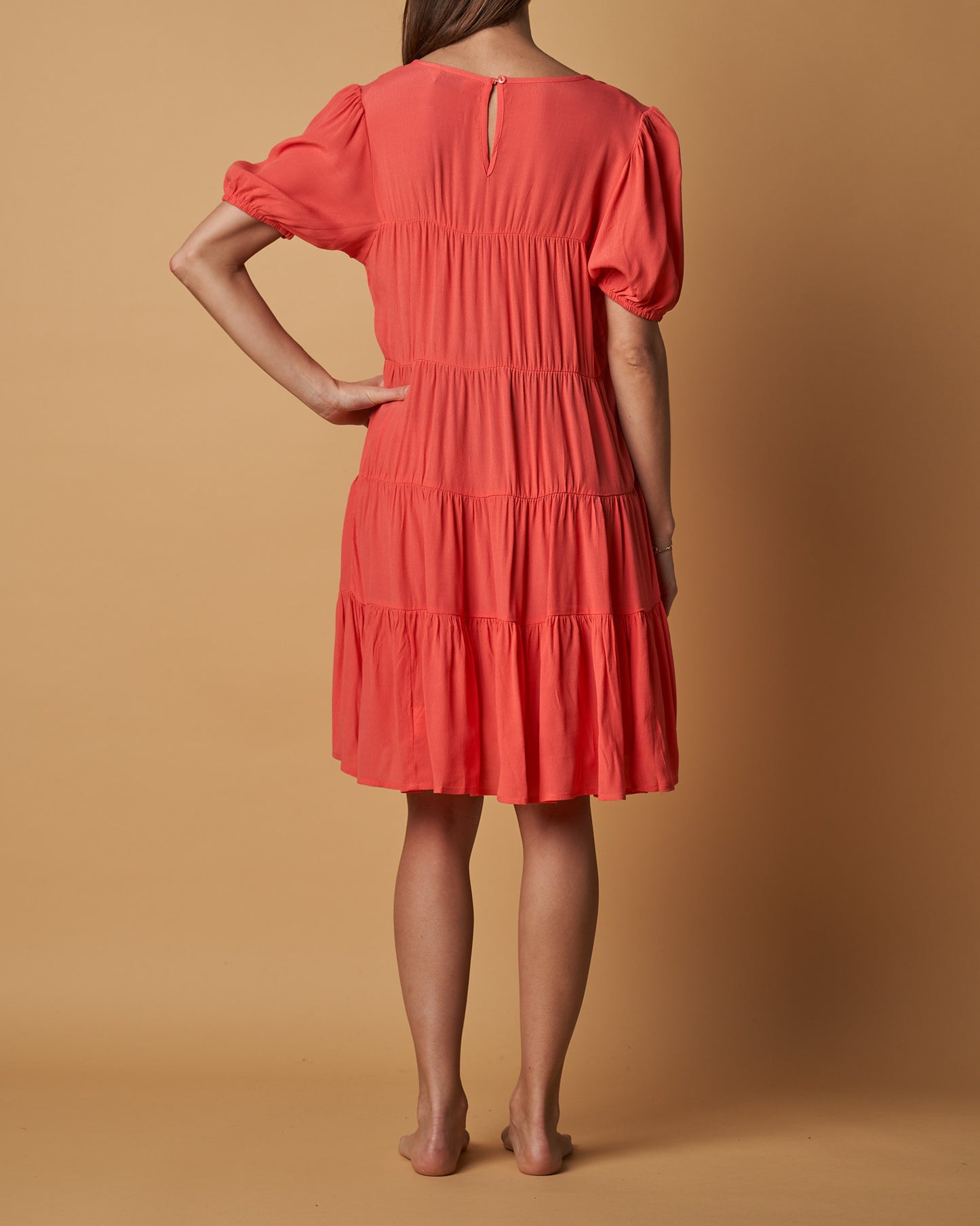 TIERED MIDI DRESS