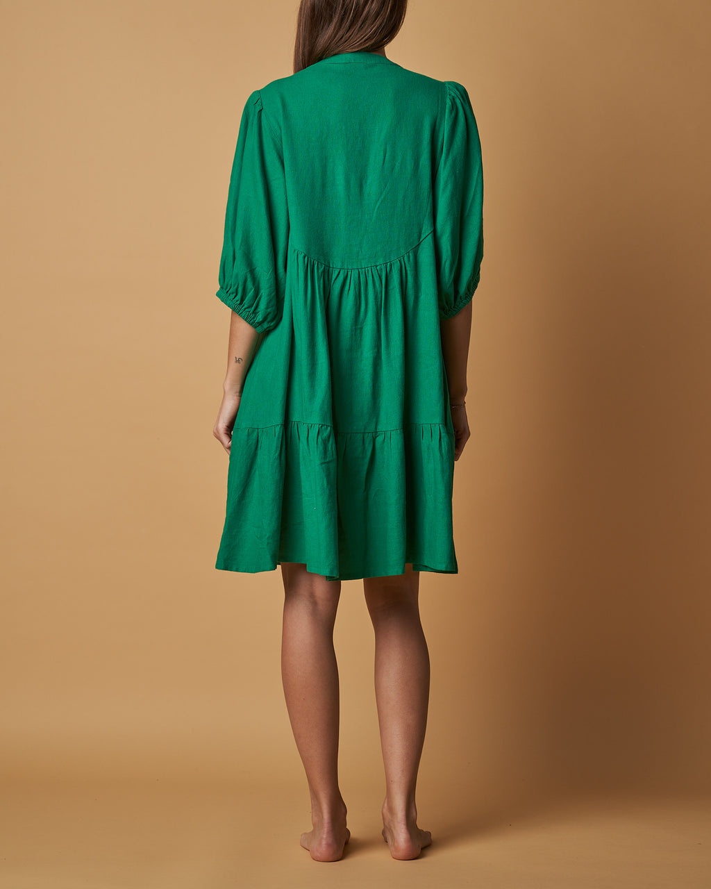 BUTTON THROUGH BABYDOLL DRESS