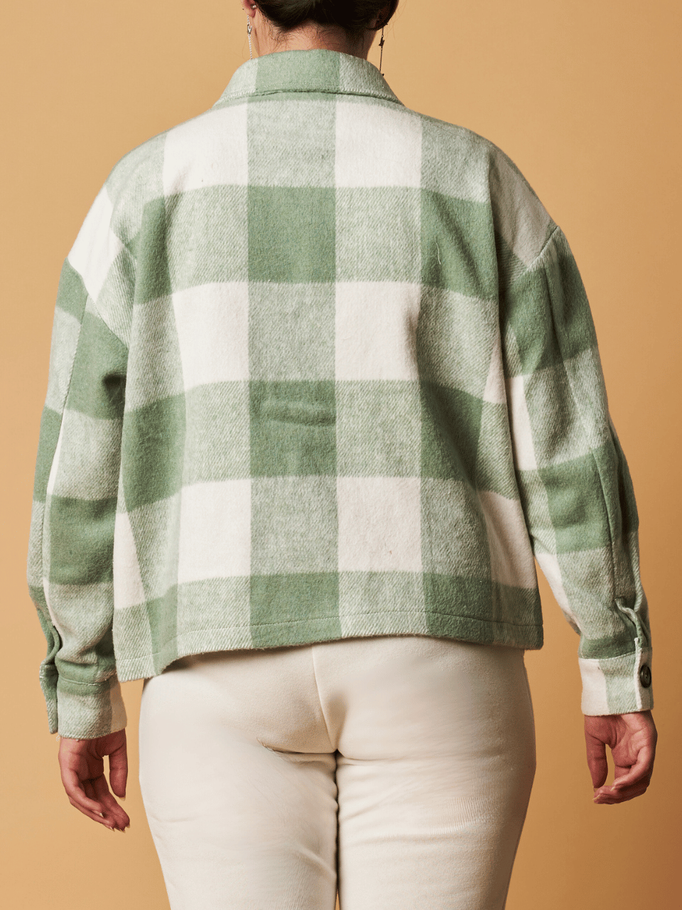 CROPPED CHECKED SHACKET