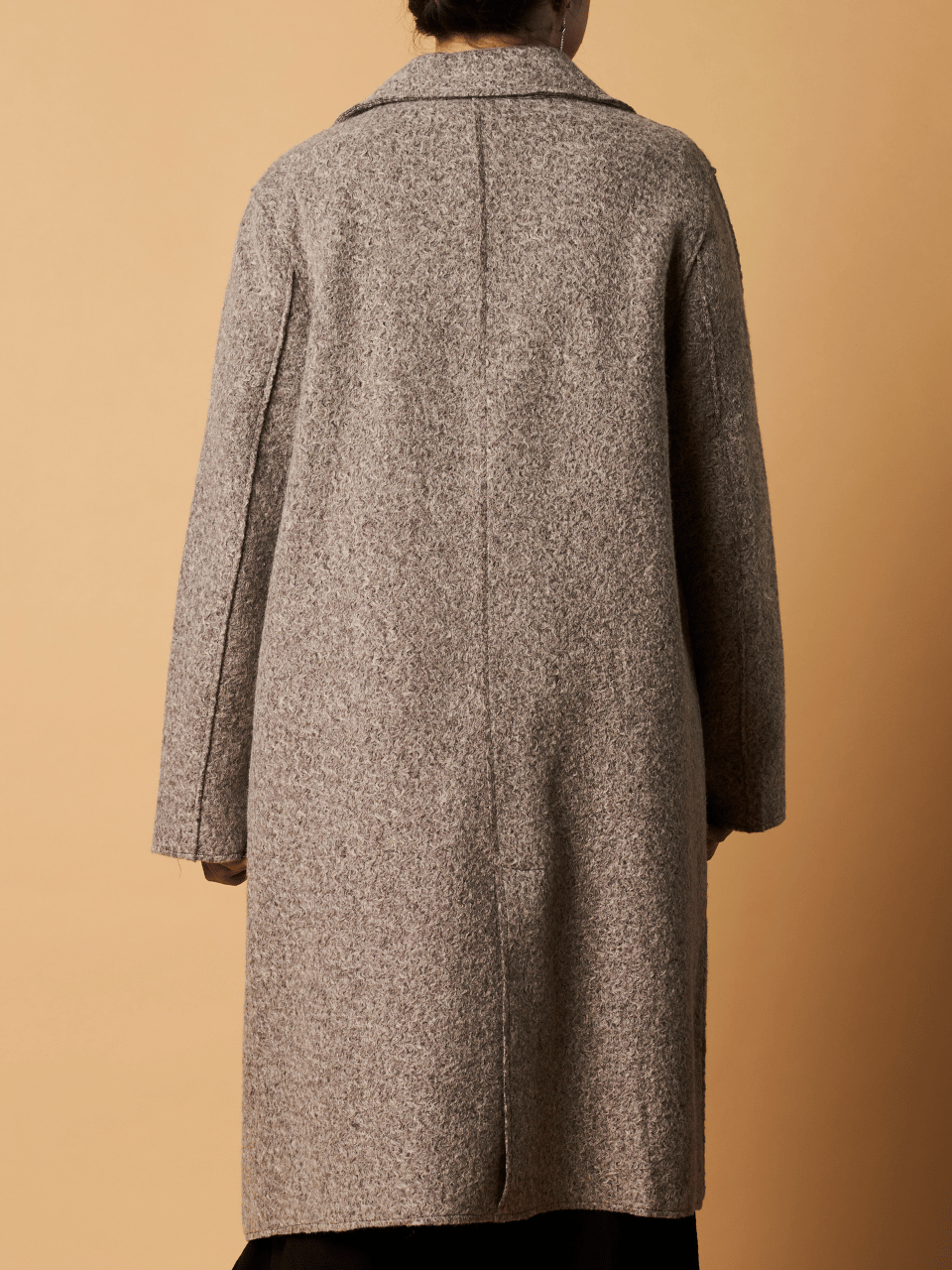 TEXTURED LONG LINE COAT