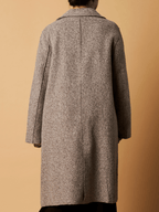 TEXTURED LONG LINE COAT