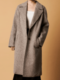 TEXTURED LONG LINE COAT