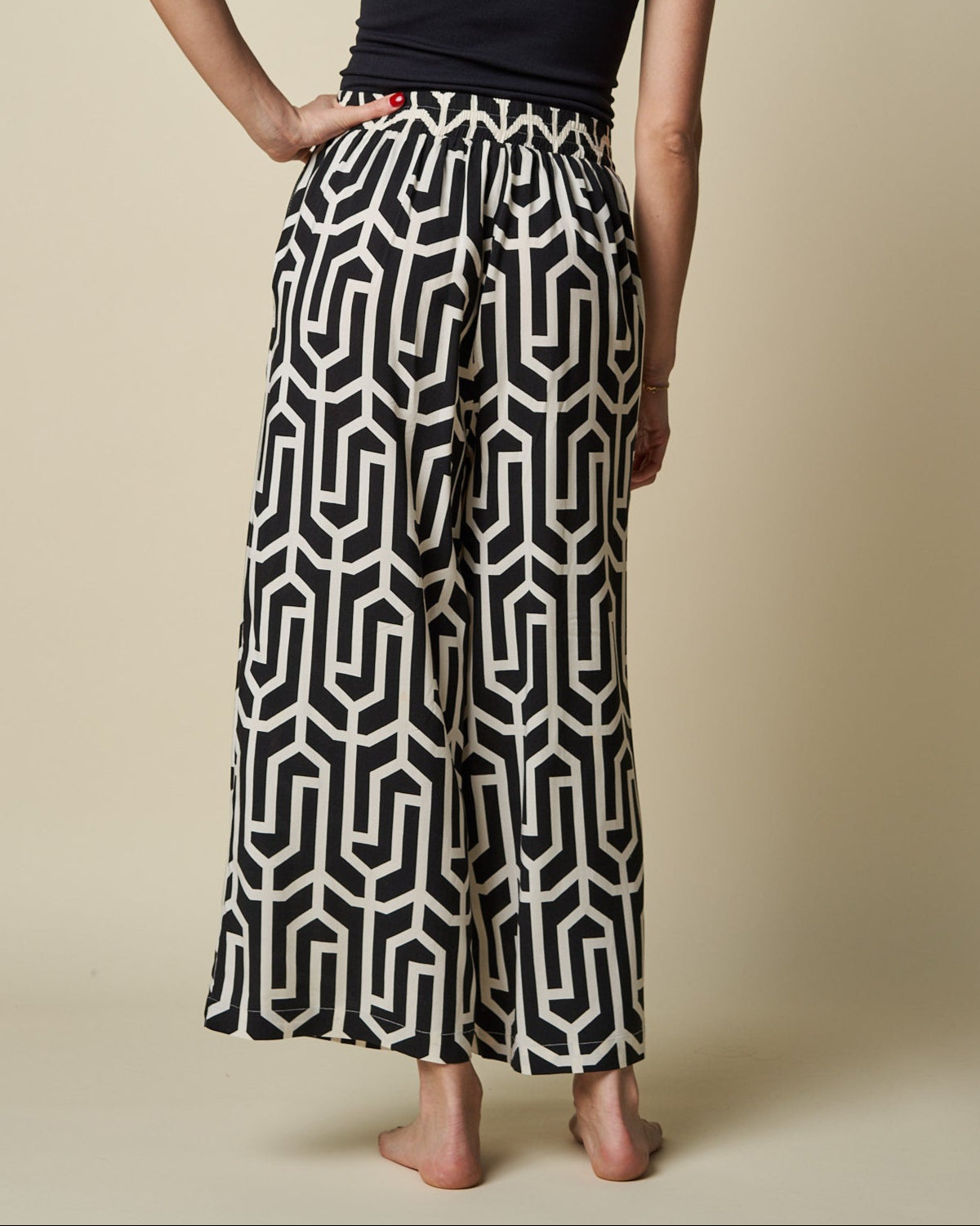 CROPPED WIDE LEG PANT