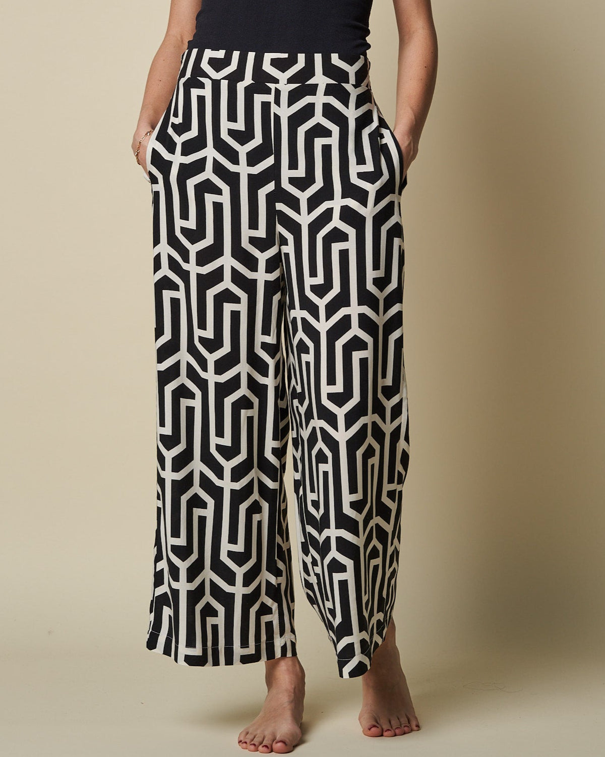 CROPPED WIDE LEG PANT