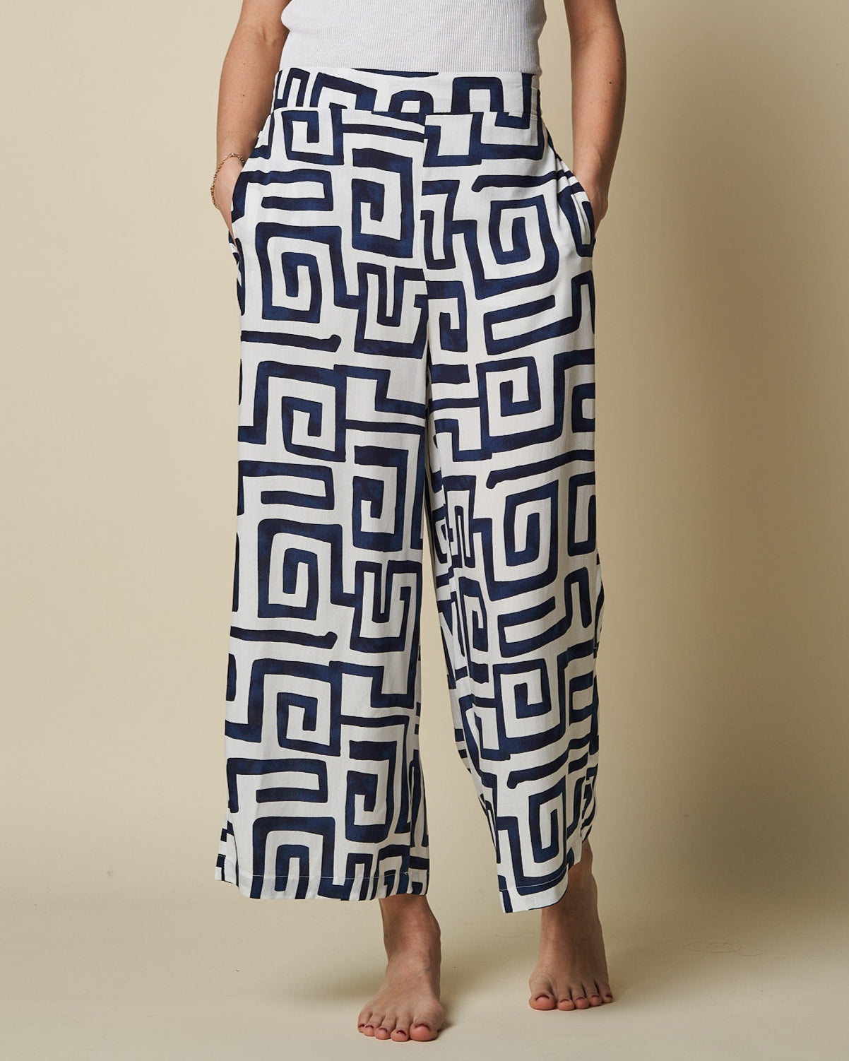 CROPPED WIDE LEG PANT