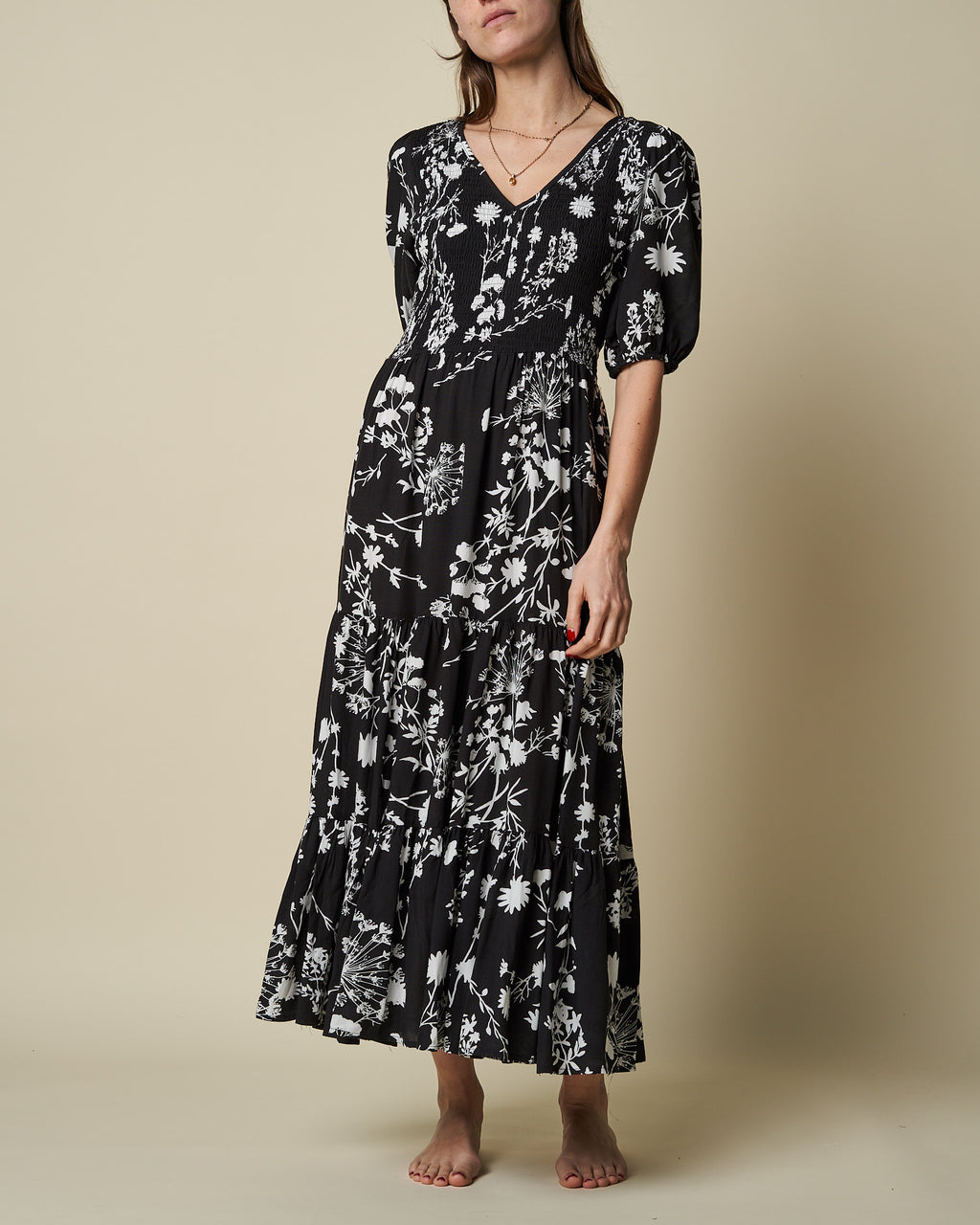 LONG FLORAL DRESS – Cherrylane Australia
