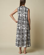 GEOMETRIC BABYDOLL DRESS