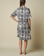 GEOMETRIC MIDI DRESS