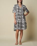 GEOMETRIC MIDI DRESS