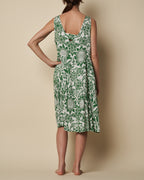 TIERED MIDI DRESS W/ T-BAR BACK