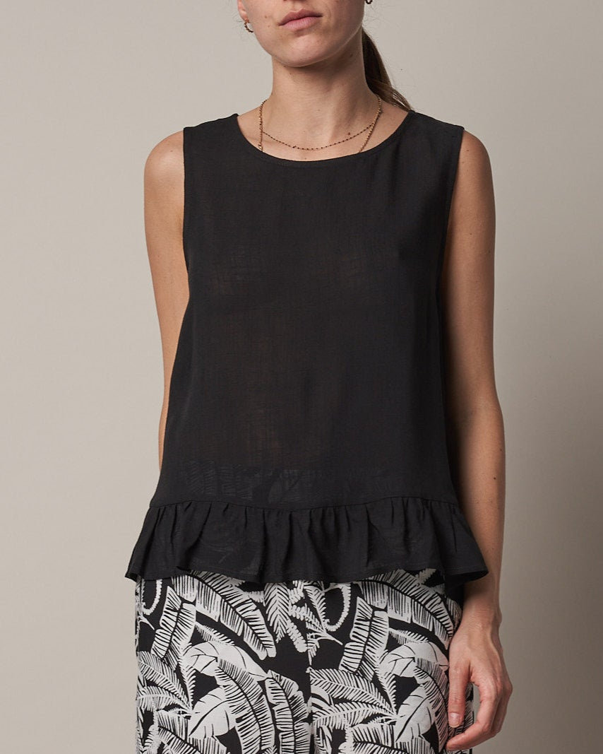 BUTTON BACK TANK TOP