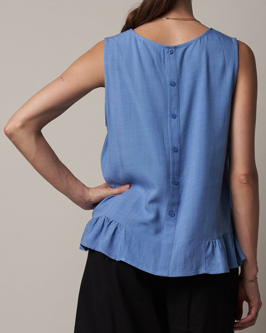 BUTTON BACK TANK TOP