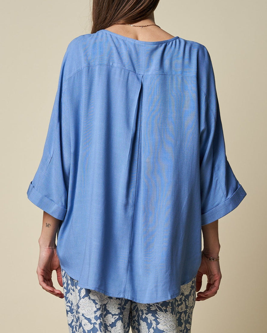 BACK PLEAT TOP
