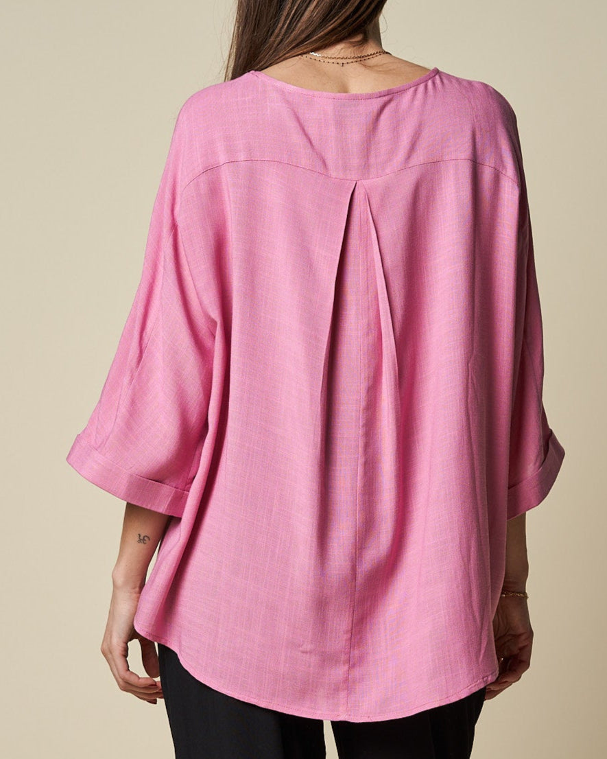 BACK PLEAT TOP