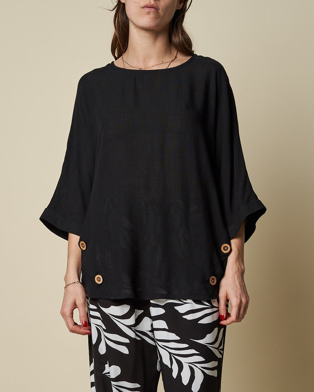 BACK PLEAT TOP