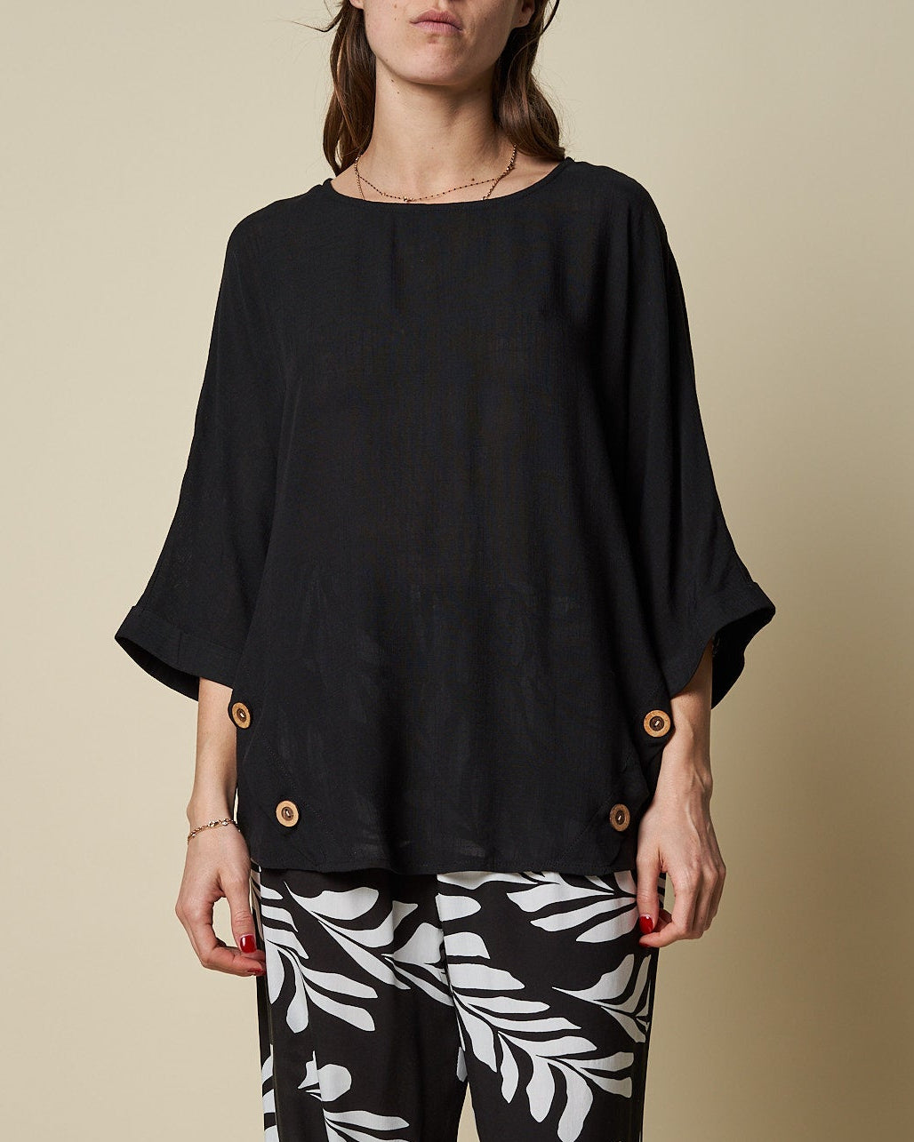 BACK PLEAT TOP